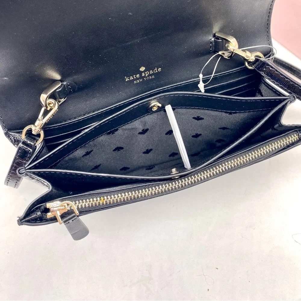 Kate Spade Sleek Black Crossbody Bag